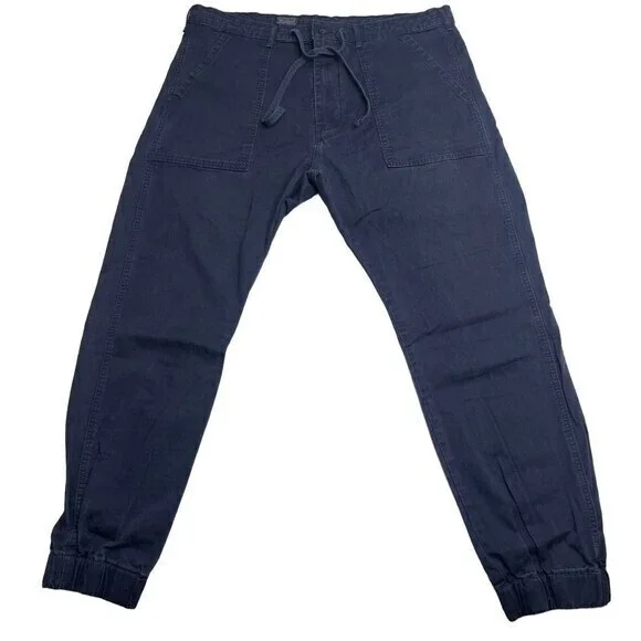 Levis Strauss Co Jogger Pants Unisex 38x27 Dark Blue Drawstring Waist Cotton - Picture 3 of 8